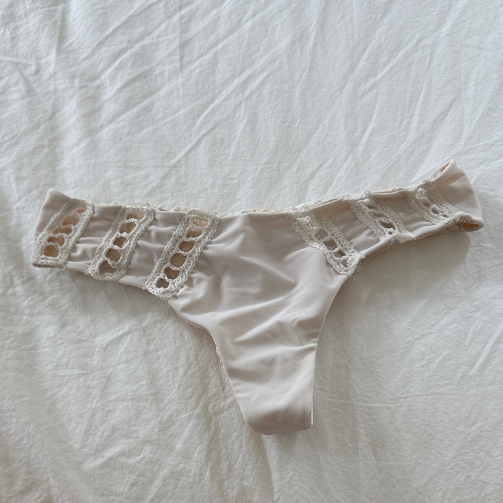 Acacia Swimwear Cream Bikini Bottom